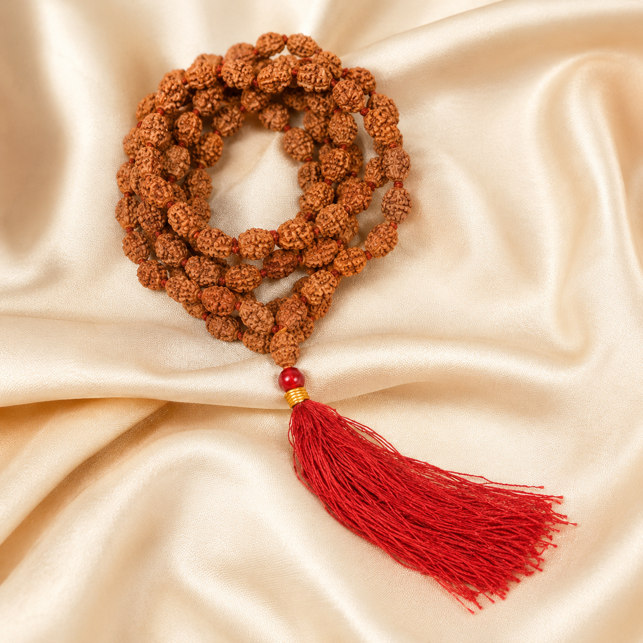 3 Mukhi Rudraksha Mala