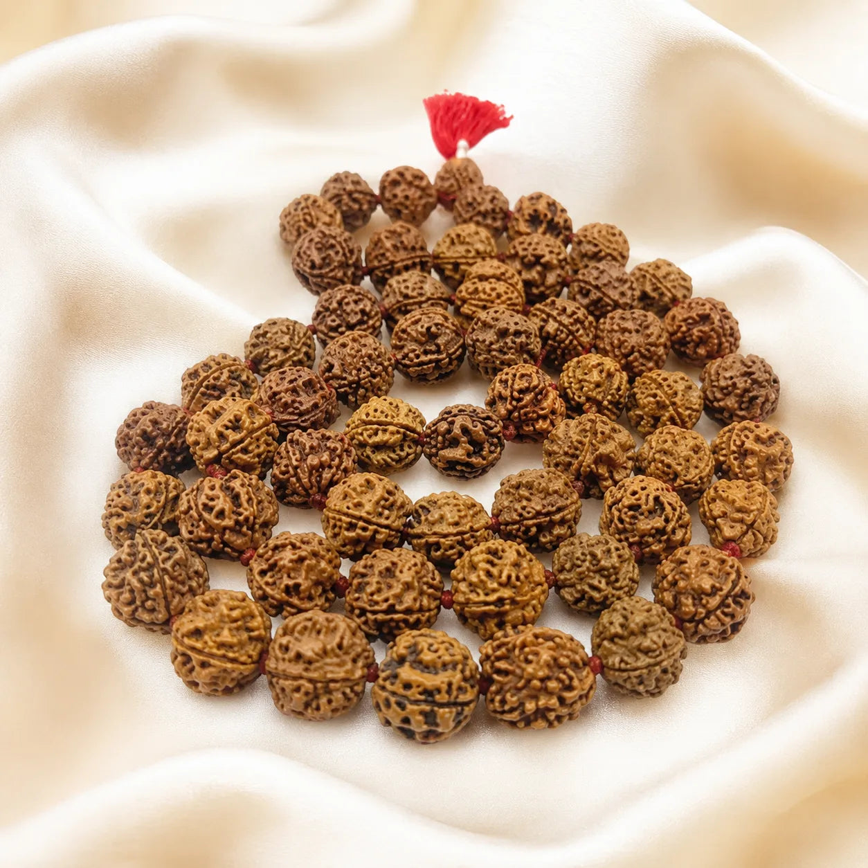 4 Mukhi Rudraksh 54 Beads Mala Nepali