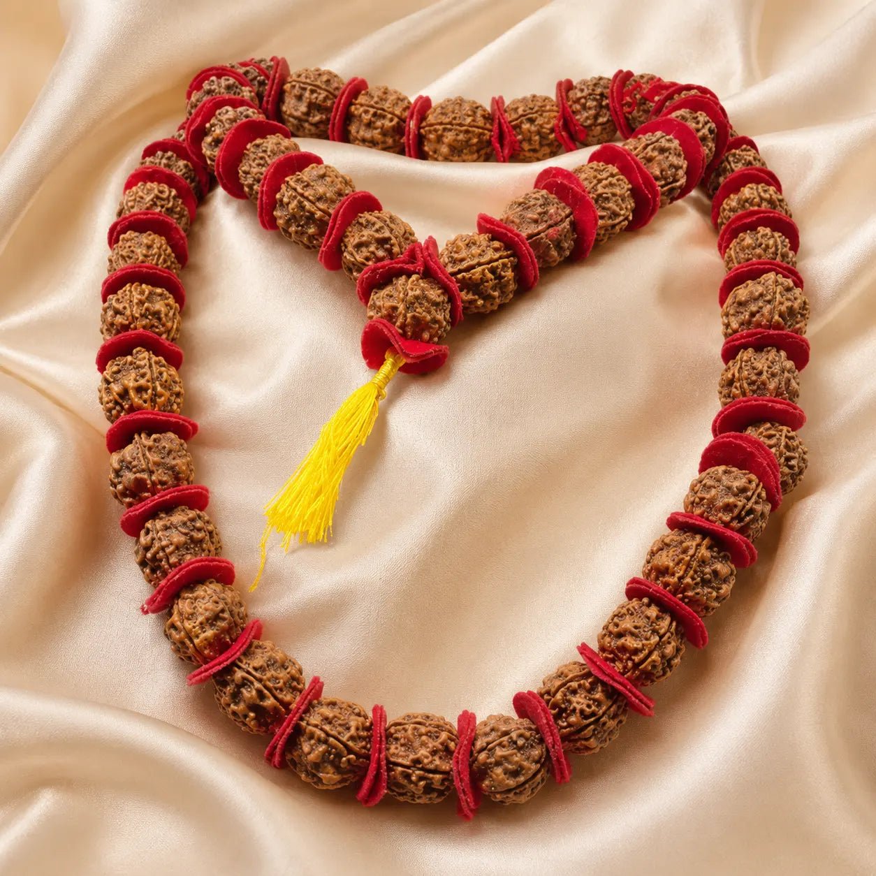 5 Mukhi Kantha Mala 54 Beads - Astrosaras