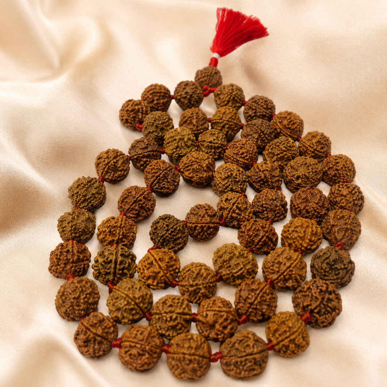 6 Mukhi Rudraksha Mala 54 beads