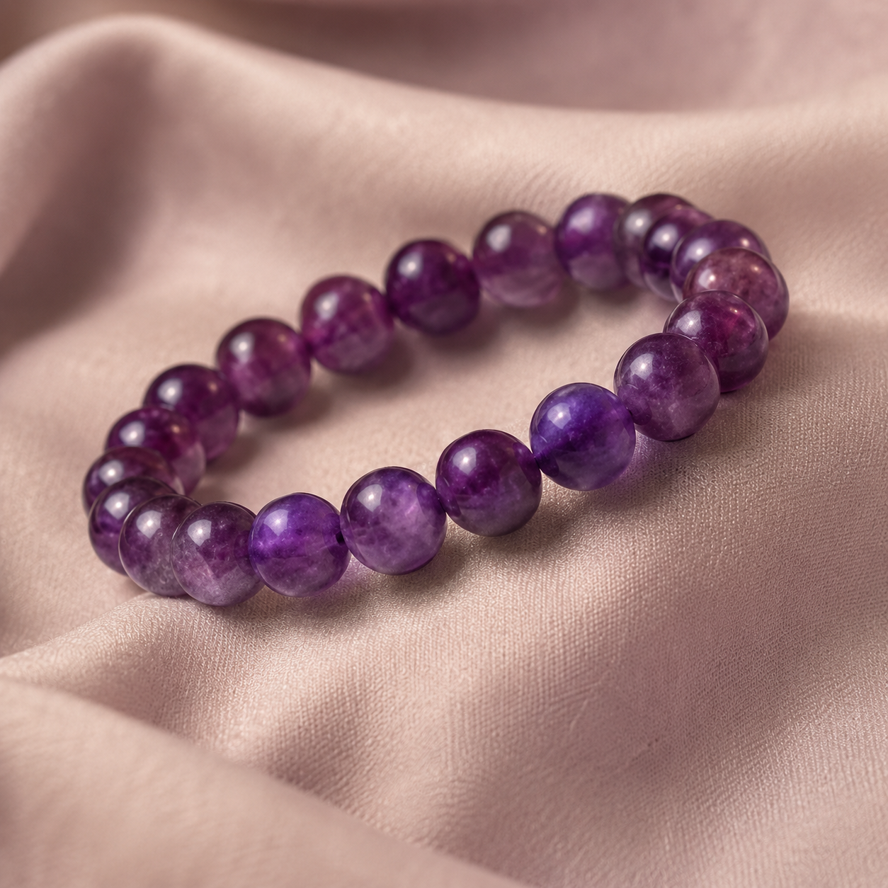 Amethyst Jamunia gemstone bracelet