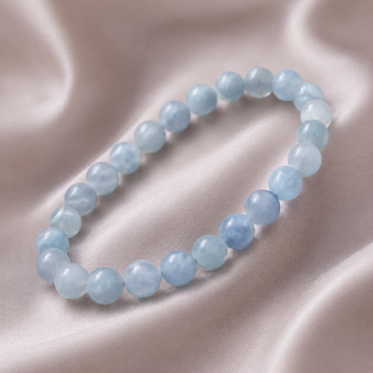 Aquamarine gemstone bracelet
