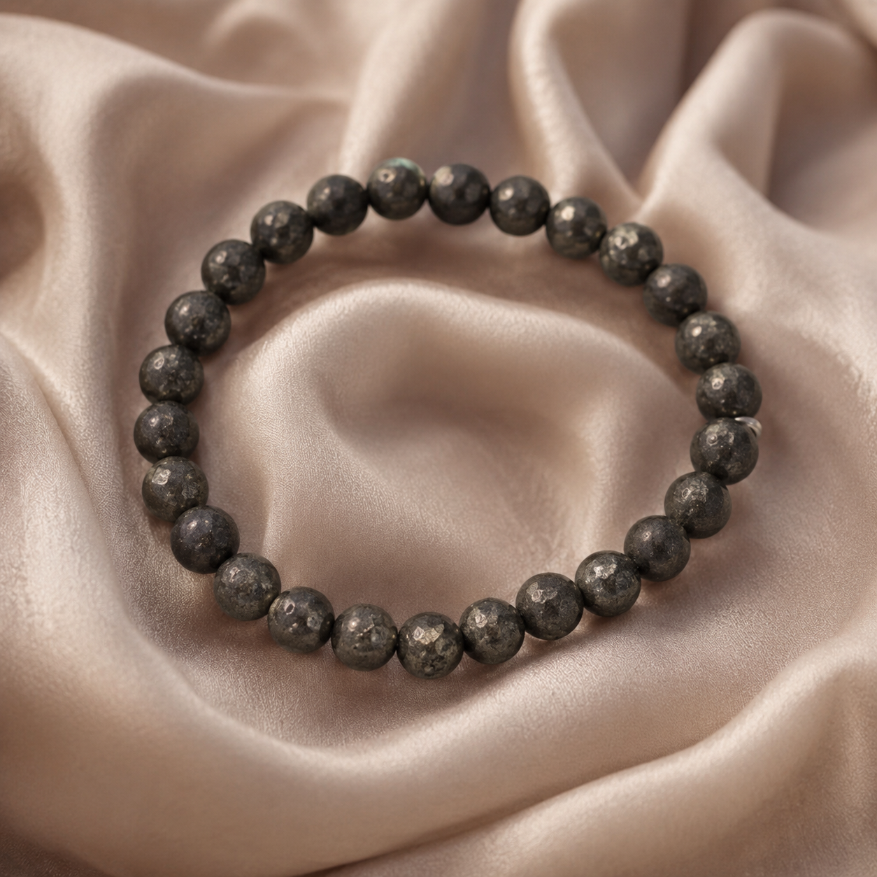 Raw Pyrite wealth bracelet