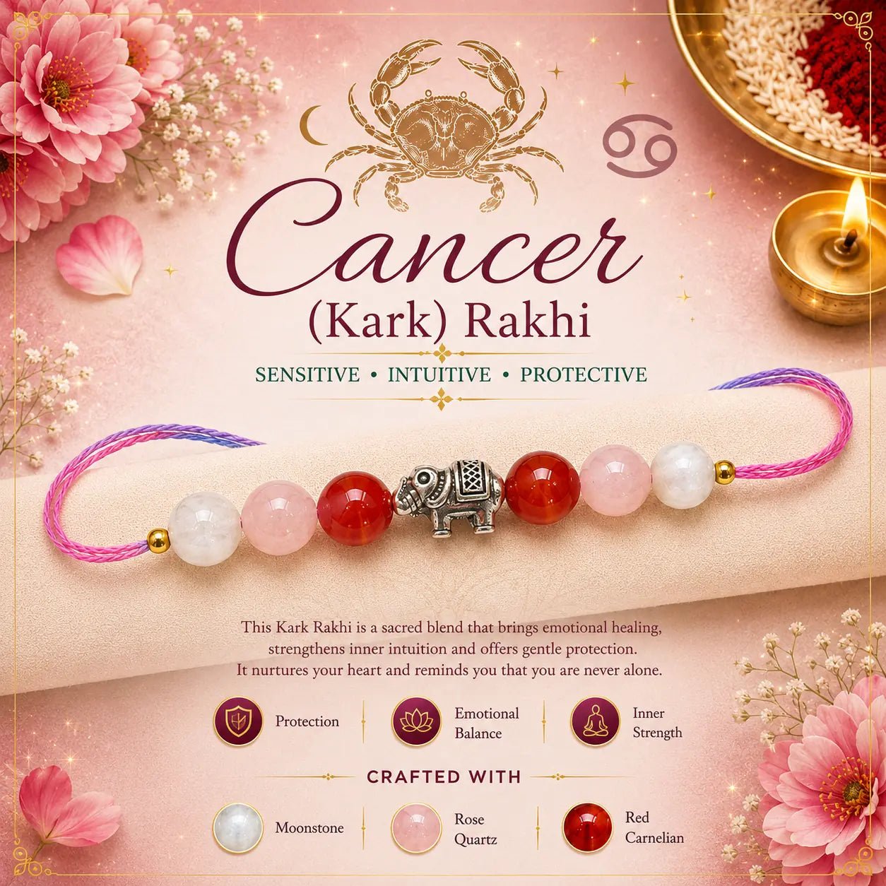 Cancer Rakhi - Astrosaras