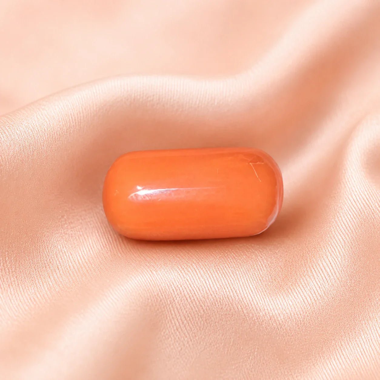 Cylindrical Sindoori Coral (Sindoori Moonga) - 7.37 Carat - Astrosaras