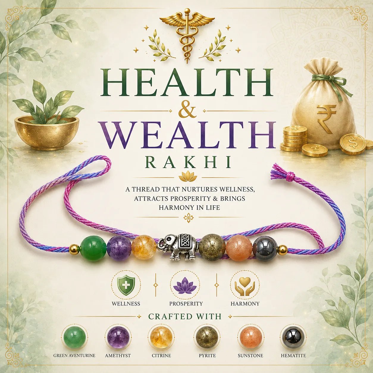 Health & Wealth Rakhi - Astrosaras