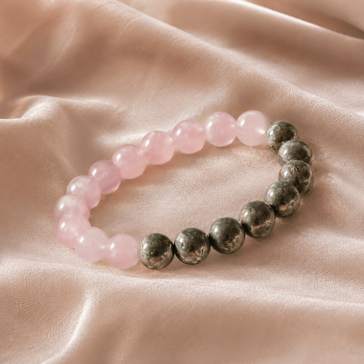 Pyrite + Rose Quartz Bracelet - Astrosaras