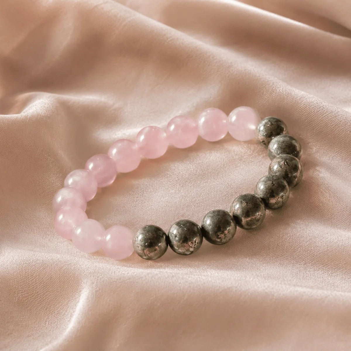 Pyrite + Rose Quartz Bracelet - Astrosaras