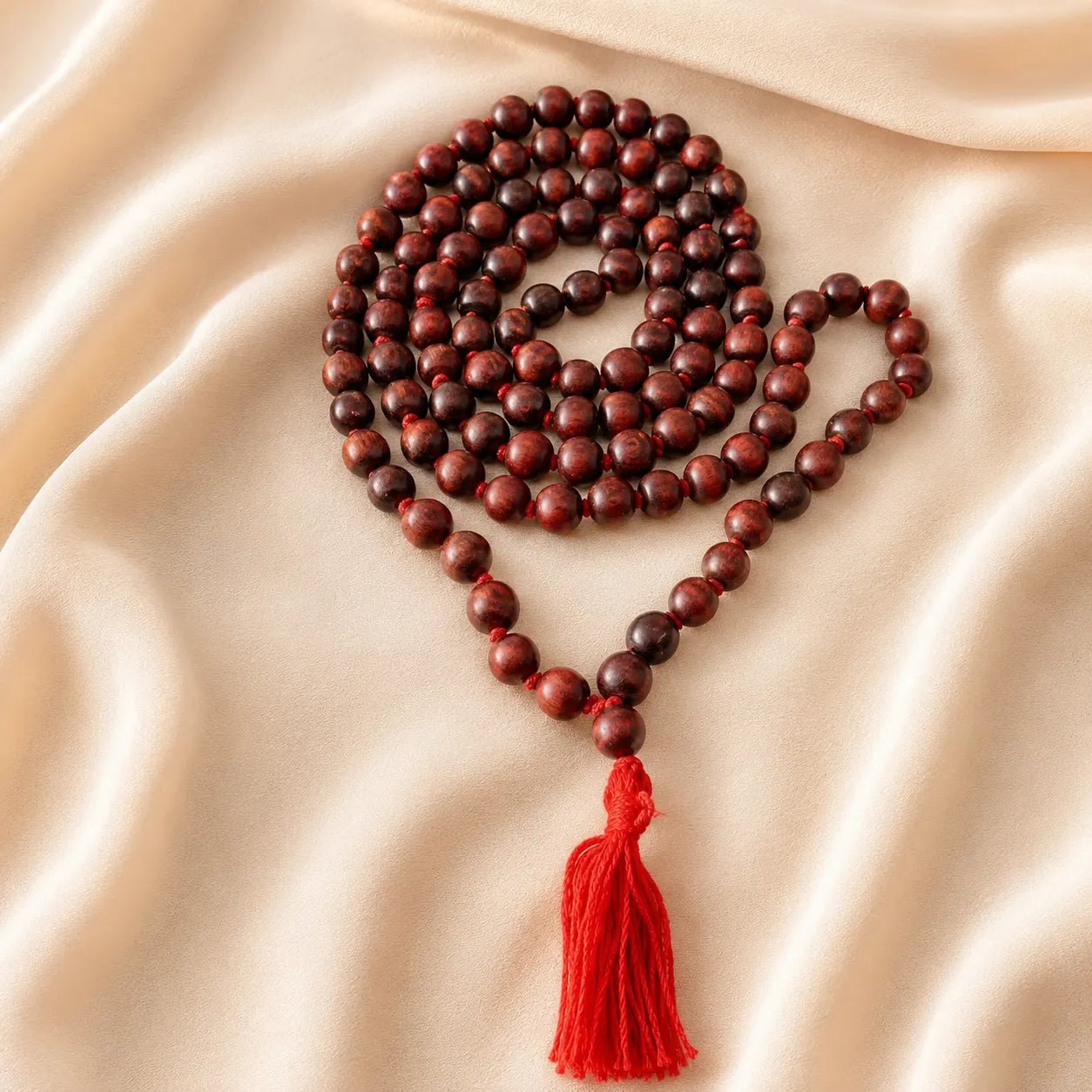 Red Chandan Mala (Sandalwood) - Astrosaras